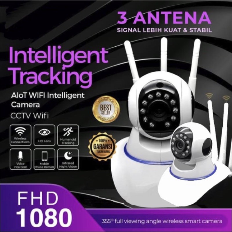 CCTV Robot Baby Cam IP wifi panorama Camera Lampu cctv wireless 360 portable