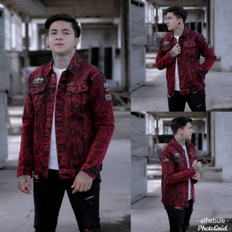 (BISA COD)  JAKET JEANS SANDWASH THE BOJIEL - JAKET SANDWASH PRINTING - JAKET JEANS PRIA-Slide 2