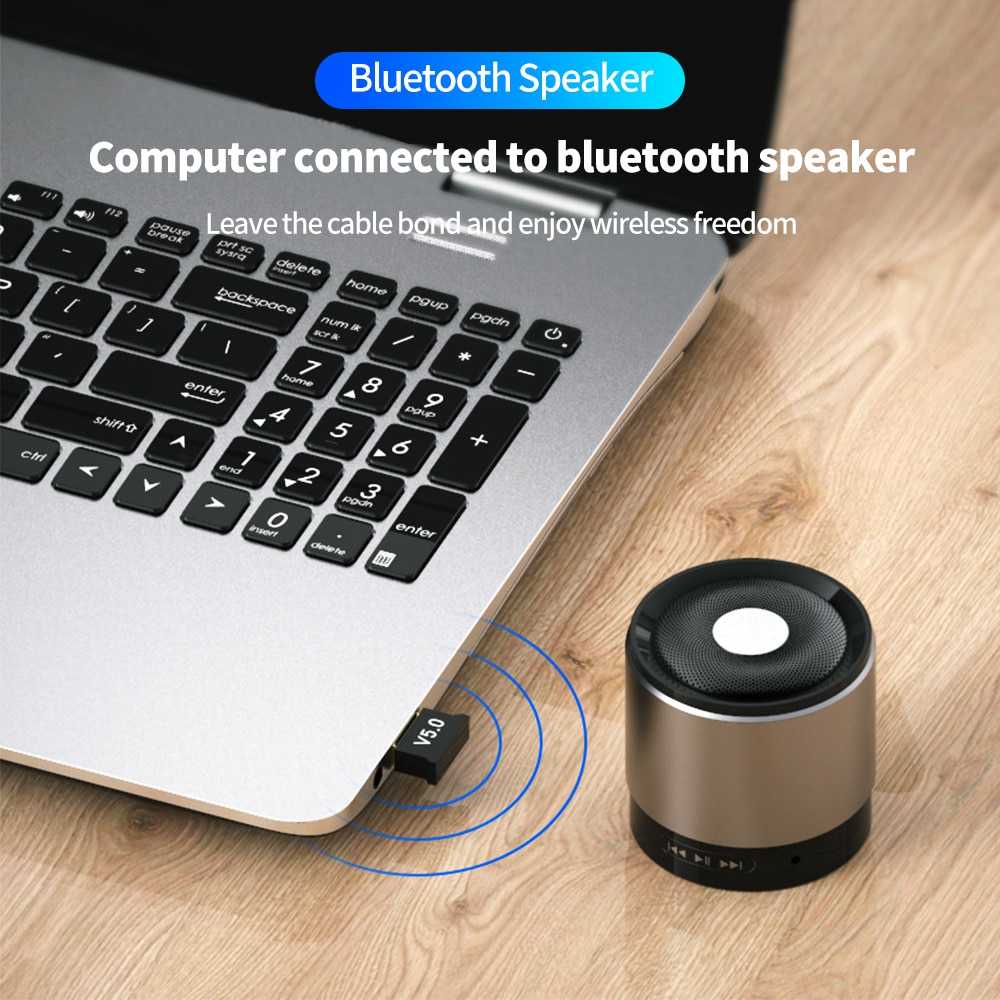 Bluetooth Receiver Mini 5.0 Transmitter Usb Dongle Adapter Pc Komputer Konektor Bluetooth Speaker Mouse Keyboard Wireles