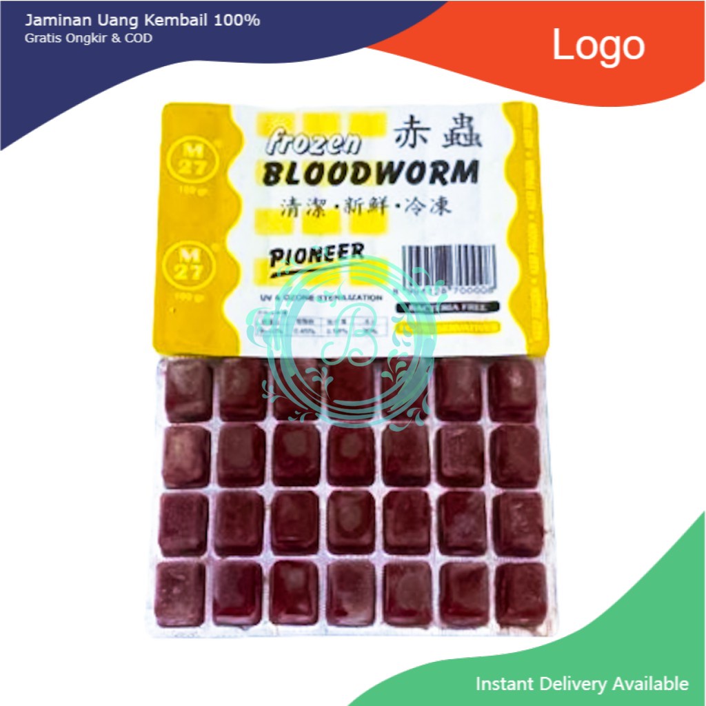 Pioneer Cacing Beku Pioneer Frozen Bloodworm Pioneer Blood Worm Cacing Beku Original ONLY GOJEK GRAB