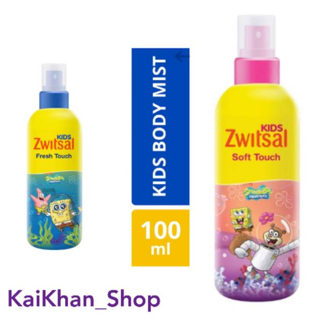 Zwitsal Kids Body Mist Soft Touch / Fresh Touch - 100ml