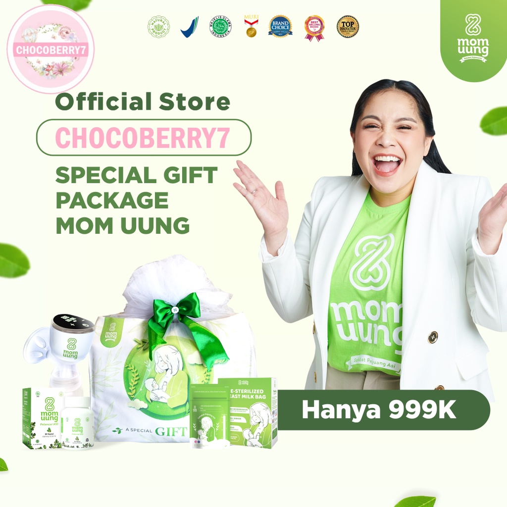 Mom Uung Special Gift Package - Paket Hadiah Tas Pompa Asi Booster Asi Kantong Asi MomUung Tangerang Chocoberry7