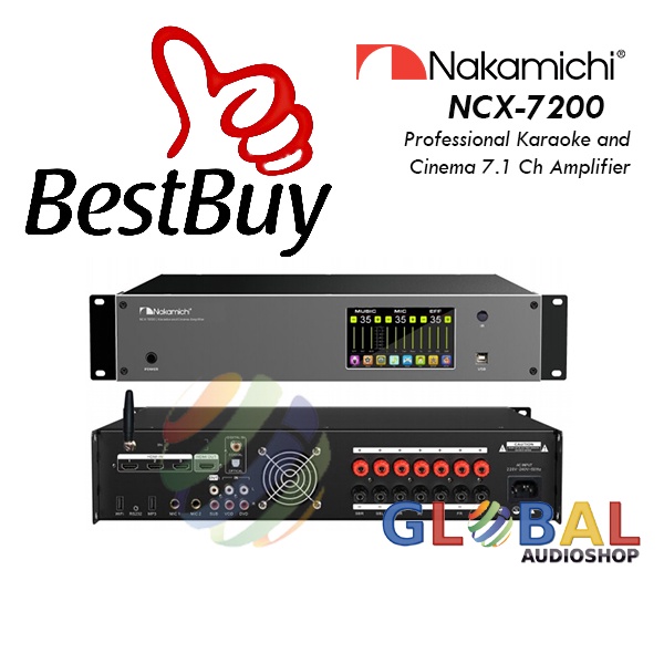 Nakamichi NCX7200 NCX-7200 NCX 7200 Karaoke Home Theater Amplifier 7.1 Ch Bluetooth