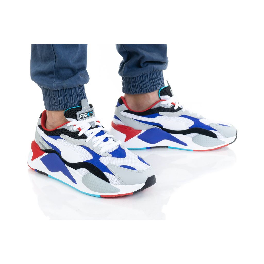 puma puzzle trainers white