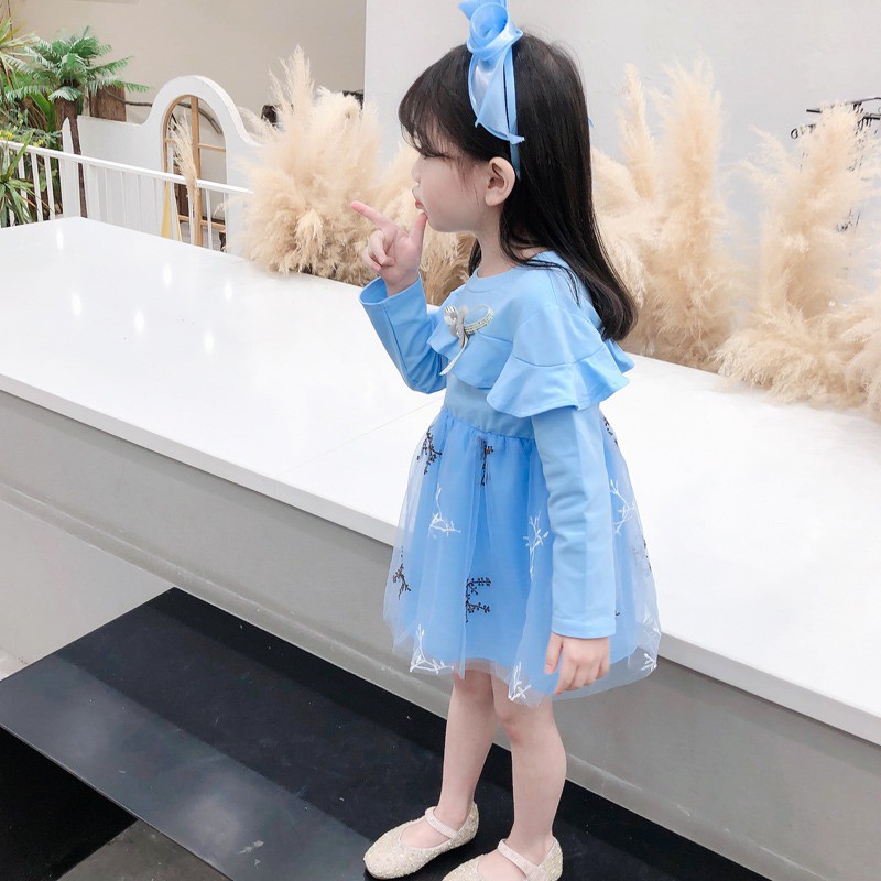 HappyOliver DRESS CLAIRE BRANCH EBV Baju Dress Anak Perempuan Import 6 bulan - 4 TahunBaju /Dress Bayi Perempuan/Gaun Bayi Perempuan/Dress Pesta/Dress Bayi