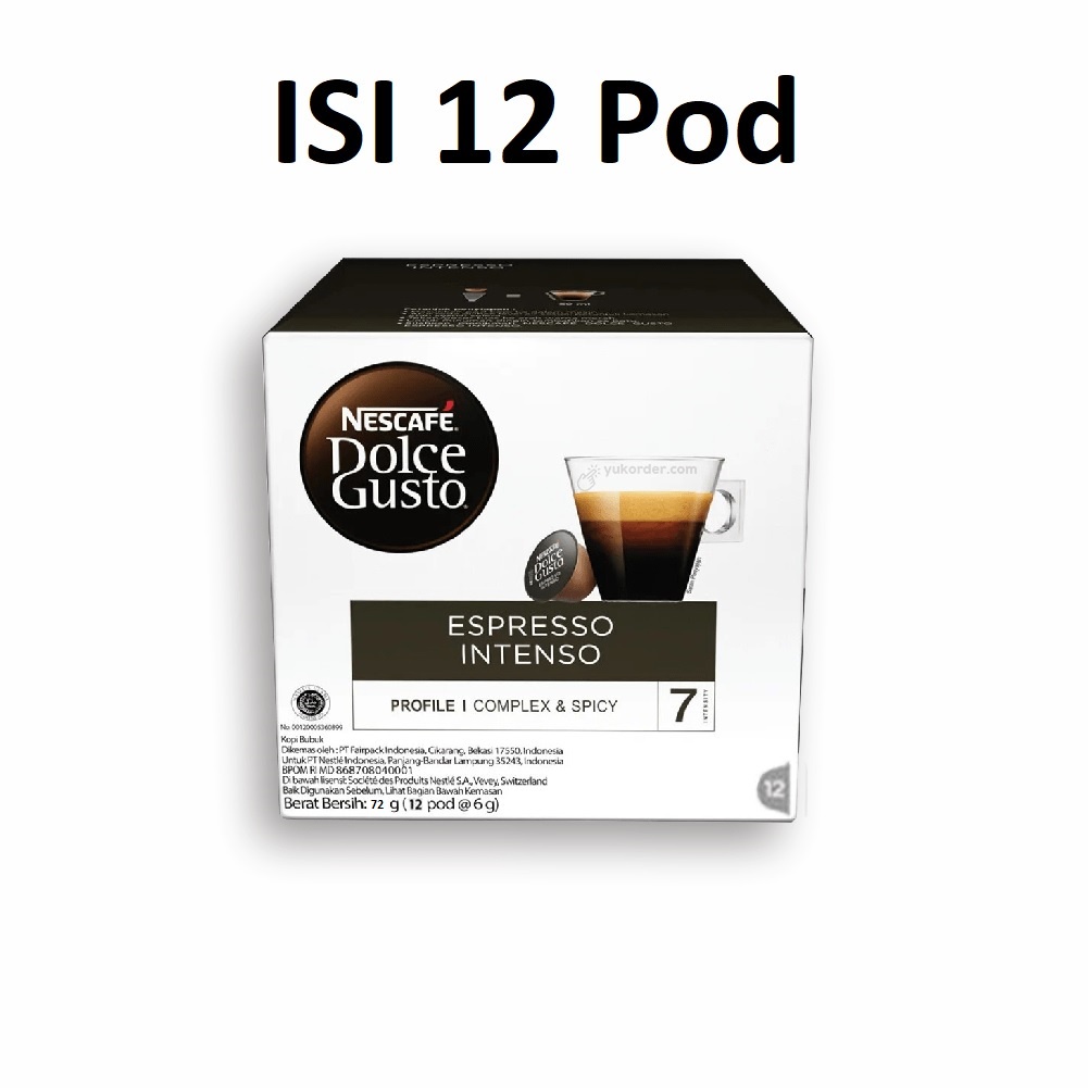

Nescafe Dolce Gusto Espresso Intenso 12 Capsule | Coffee Kapsul Kopi