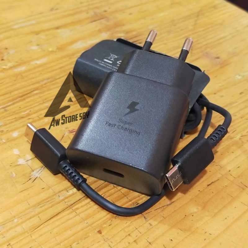 CHARGER SAMSUNG TYPE C TO C FAST CHARGING SAMSUNG NOTE 10/ S10/S20/S21 FE/ A70/ A71/ A51/A52/ A72/A33/A53 5G 25W A23