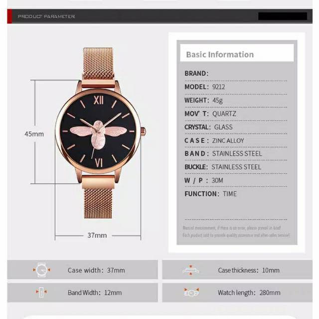 COD / Bayar di tempat Jam tangan wanita Skmei 9212 original magnet