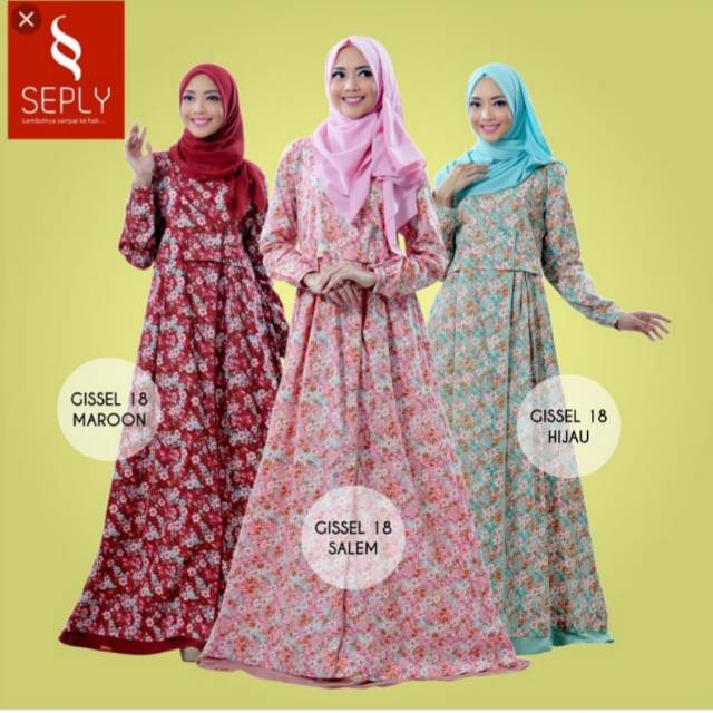 Gamis seply gissel 18 ( maron xl)