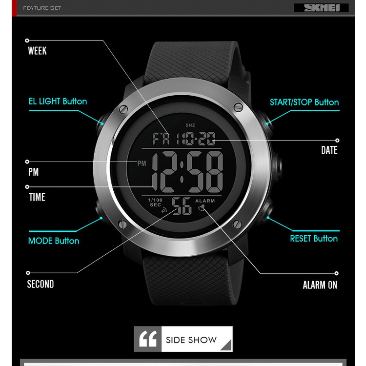 Jam Tangan SKMEI 1434 Jam SKMEI Jam Tangan Pria Jam Tangan Cowok Sport Jam Tangan Karet Jam Tangan Anti Air Jam SKMEI