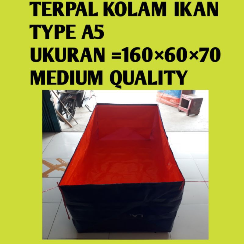 terpal kolam ikan TYPE A5 ukuran (160×60×70)