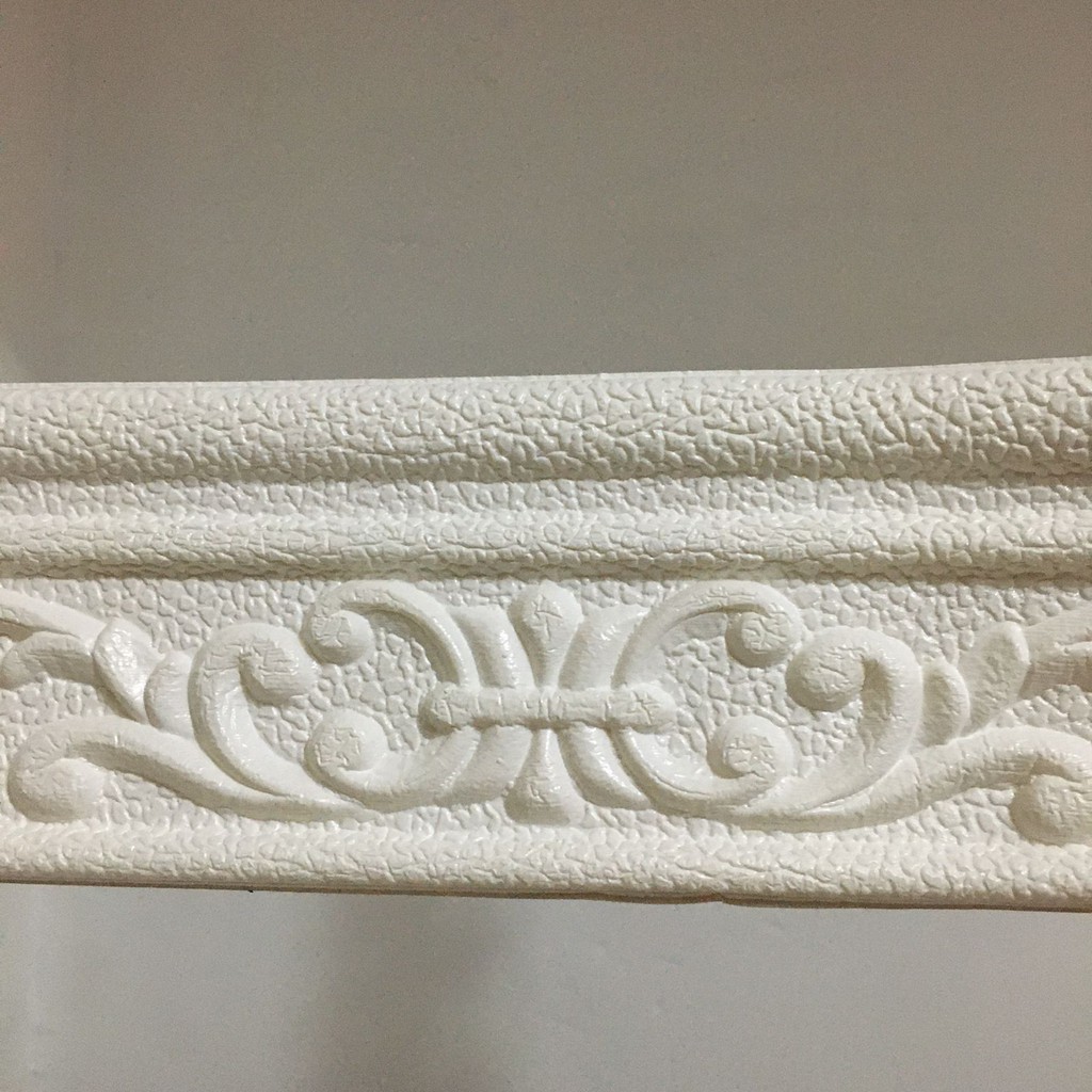 wallpaper foam 3d List / wall sticker list-Putih Besar Y011