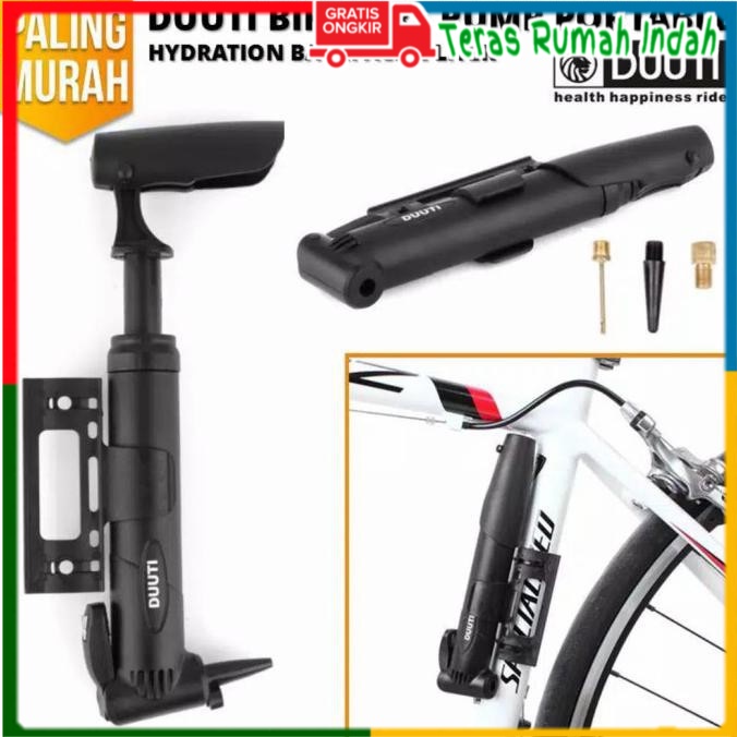 Pompa Sepeda Portable Set Pentil - Pompa Angin Ban Sepeda - Pompa Tangan