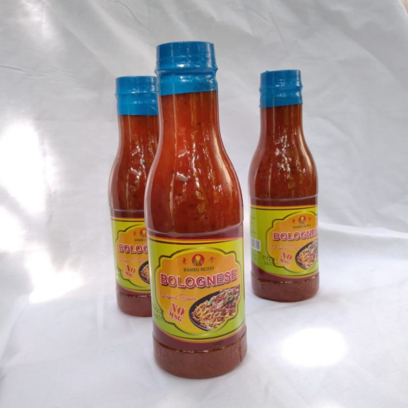 

saus vegetarian bolognese /spageti Bambu Rejeki original,lebih sehat enak tanpa MSG