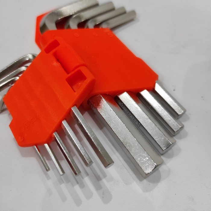 Kunci L hexa hexagon Hex Key pendek set 9pcs