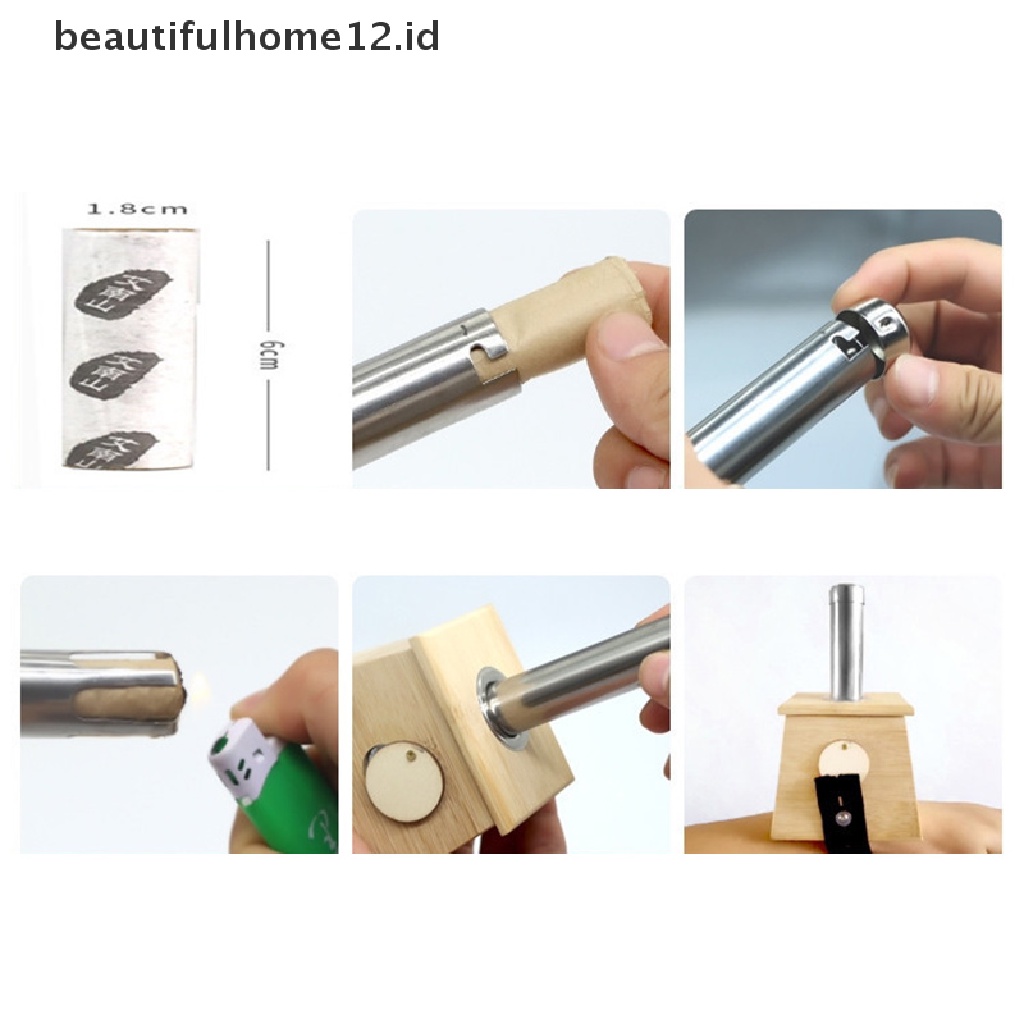 【beautifulhome12.id】 Burning Holder Single holes Moxa Box for Acupuncture Points Moxibustion Massage .