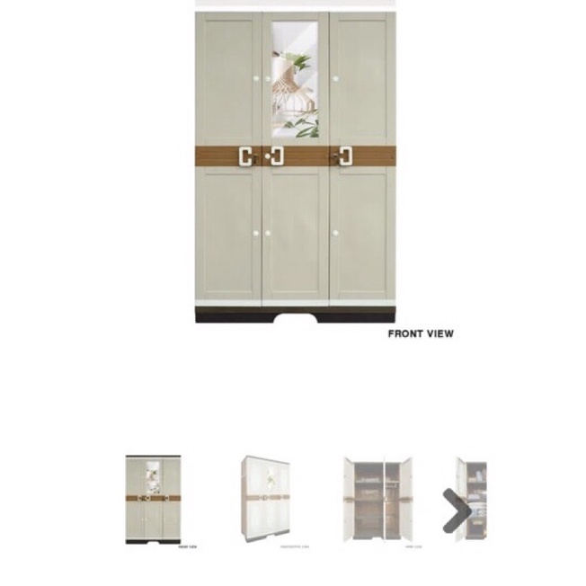 Lemari Plastik 3 pintu CLUB