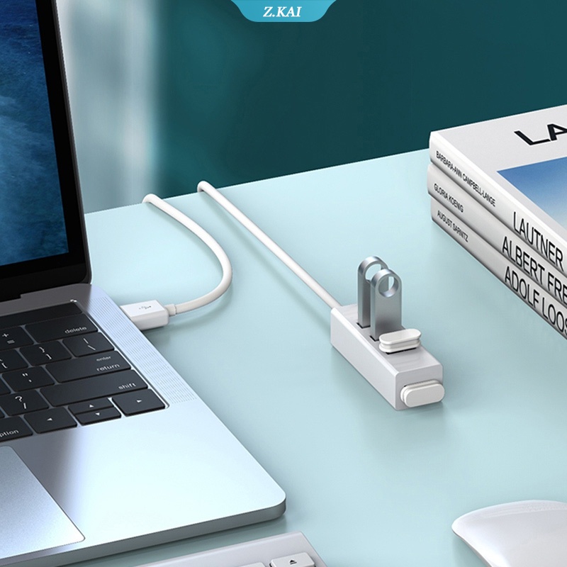 4 in 1 Hub Adapter Splitter USB 2.0 4 Port Kecepatan Tinggi Untuk Windows / Mac