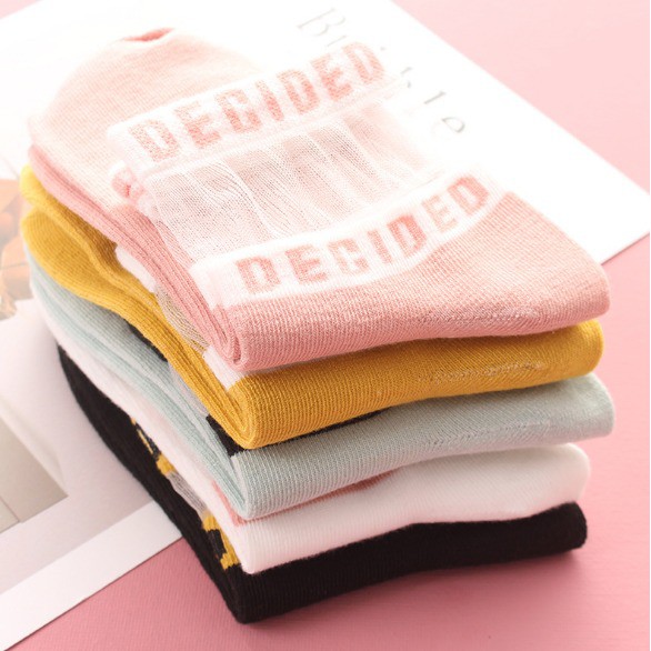 COD - Kaos Kaki Wanita / Kaos Kaos Decided / Kaos Kaos Korea / Kaos Kaki Pendek / Socks K5009-2