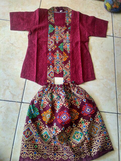 Kebaya Kutubaru Batik Anak
