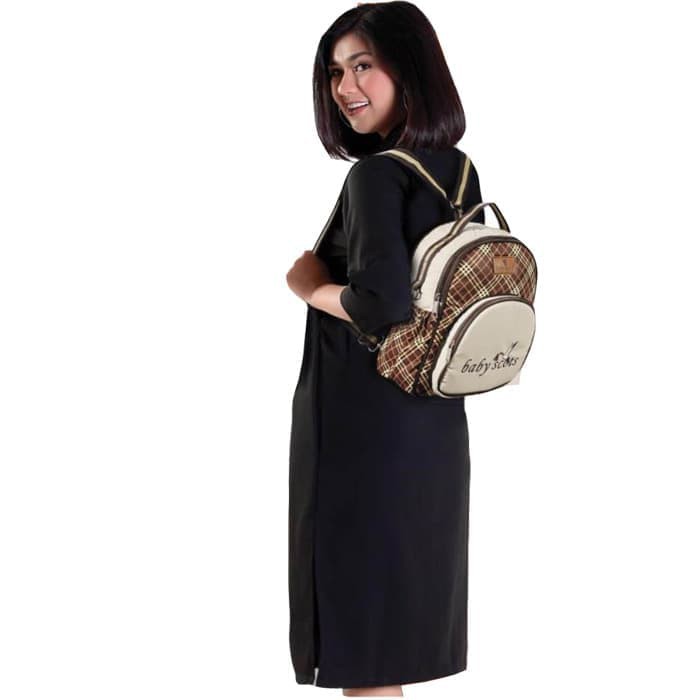 Baby Scots Medium Backpack Bag 3in1-Tas Ransel Ibu u/ Diapers Bag