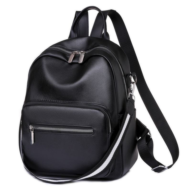 TAS RANSEL KULIT WANITA IMPORT BACKPACK PREMIUM BRANDED HITAM RACHETA TA492B5 GENDONG PUNGGUNG SEKOLAH KULIAH KERJA KOREA REMAJA KEKINIAN BATAM