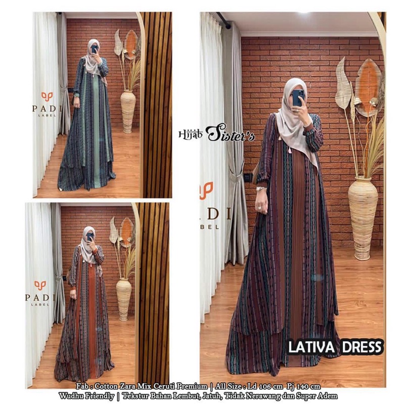 Gamis ORI PADI LABEL Lativa Dress