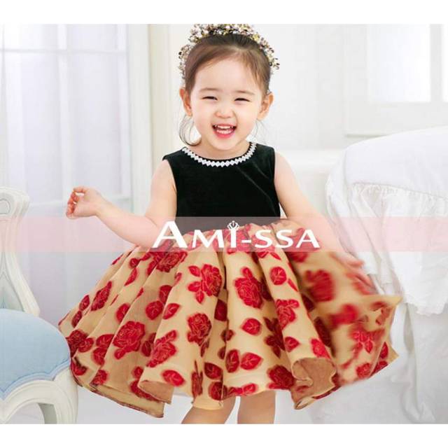 Dress Anak Amissa Rose Gold
