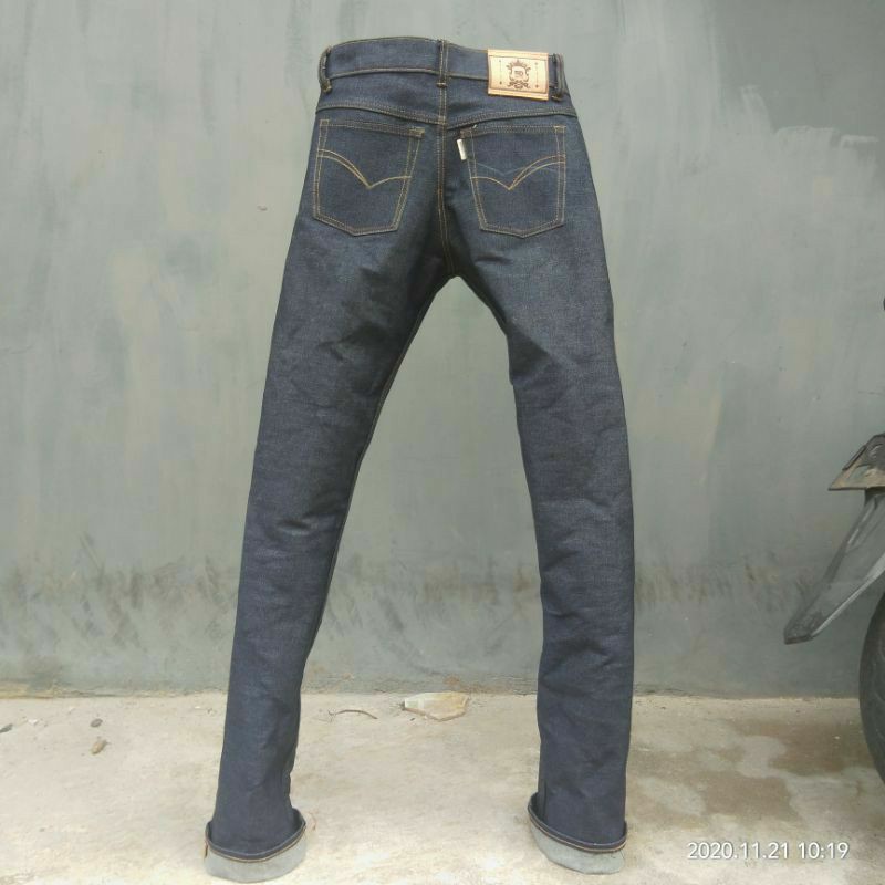 Rauto denim original Raw denim 17oz accent selvedge redline