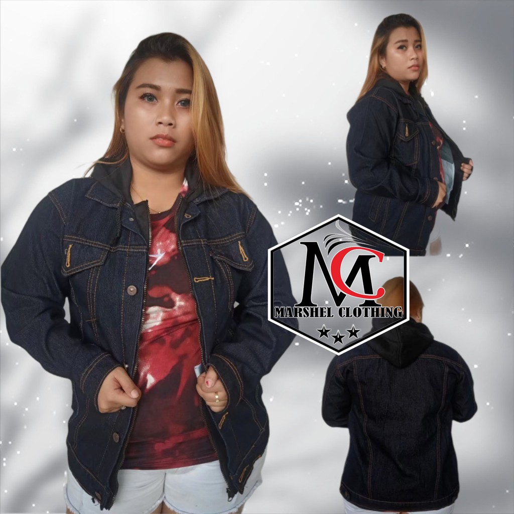 RCL - Jaket Jeans Denim Ariel Double Sleting Free Gelang Smooth Think / Jaket Jeans Denim Ariel Double Sleeting - Garmen Hoodie Abu Wanita - Jaket Ariel