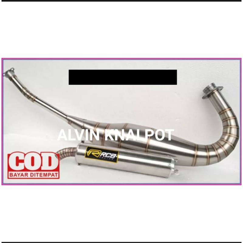 knalpot ninja stainless rcb suara garing