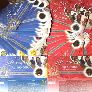 Jual Voucher MAP 100rb dan 50rb edisi terbaru / voucher mitra adi