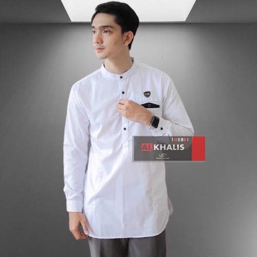 Baju Koko Kurta Dewasa Lengan Panjang Material Catton Adem Serap Keringat