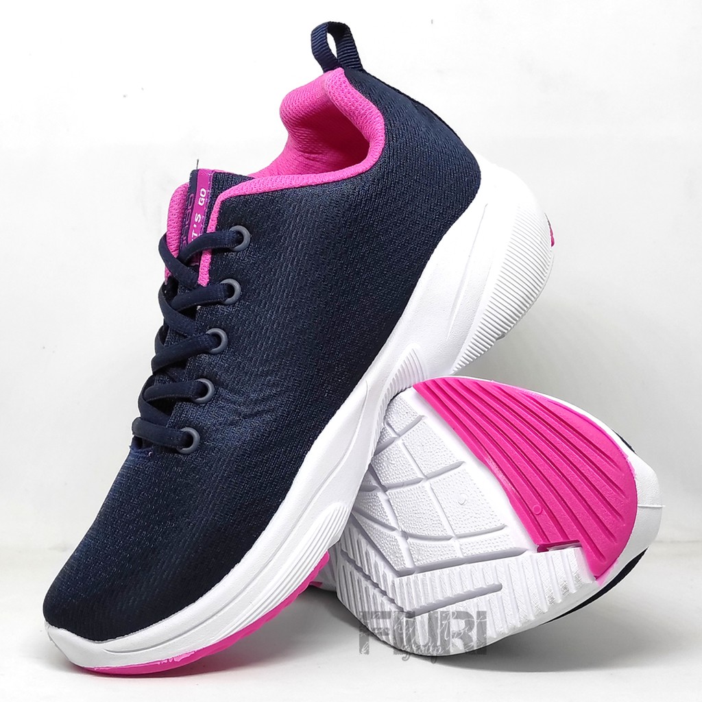 FIURI - ANDO ORIGINAL - YUVI 37-40 NAVY PINK - SEPATU SNEAKERS SPORT KANVAS SOL KARET ANAK PEREMPUAN - SEPATU KETS FASHION TRENDY WANITA DEWASA - SEPATU OLAHRAGA LARI FITNES SENAM KERJA KULIAH BERTALI CEWEK MURAH PROMO DISKON BONUS KAOS KAKI