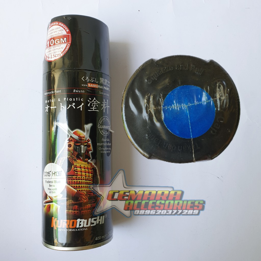 

Pilox Samurai Paint Federal Blue H139 (Biru Candy) 400 ml - Cat Semprot