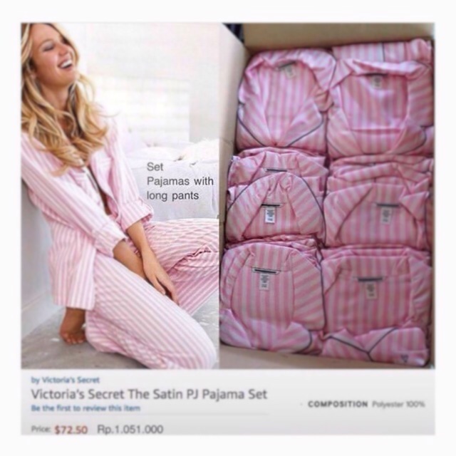 VICTORIA'S SECRET PAJAMAS PINK