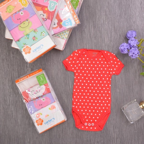 Carter Jumper Bayi Perempuan Lengan Pendek isi 5 Pcs P019