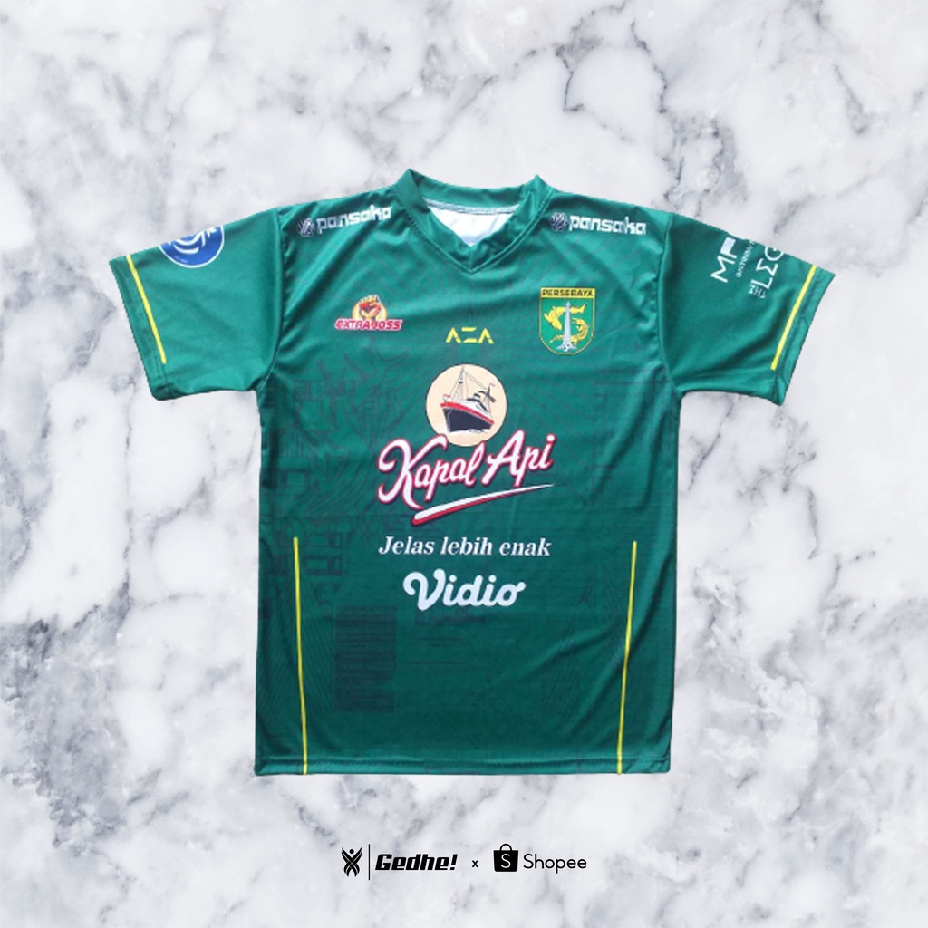Jersey Persebaya Free Custom Nama & Nomor Punggung