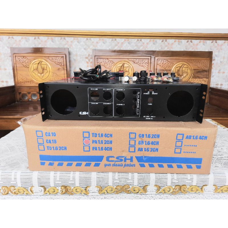 Box power amplifier tebal dan kokoh terbuat dari plat pilihan