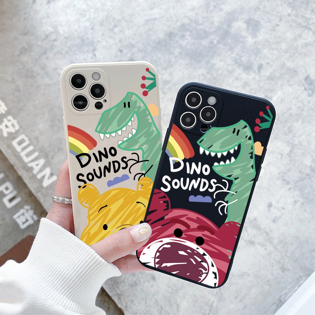 Soft Case Silikon Motif Dino untuk  REDMI NOTE 11 11 PRO 10 10s 10c 10 4G 10A 10 5G 10 PRO 9 8 POCO m4 M3 PRO 9A 9C 9T X3 NFC