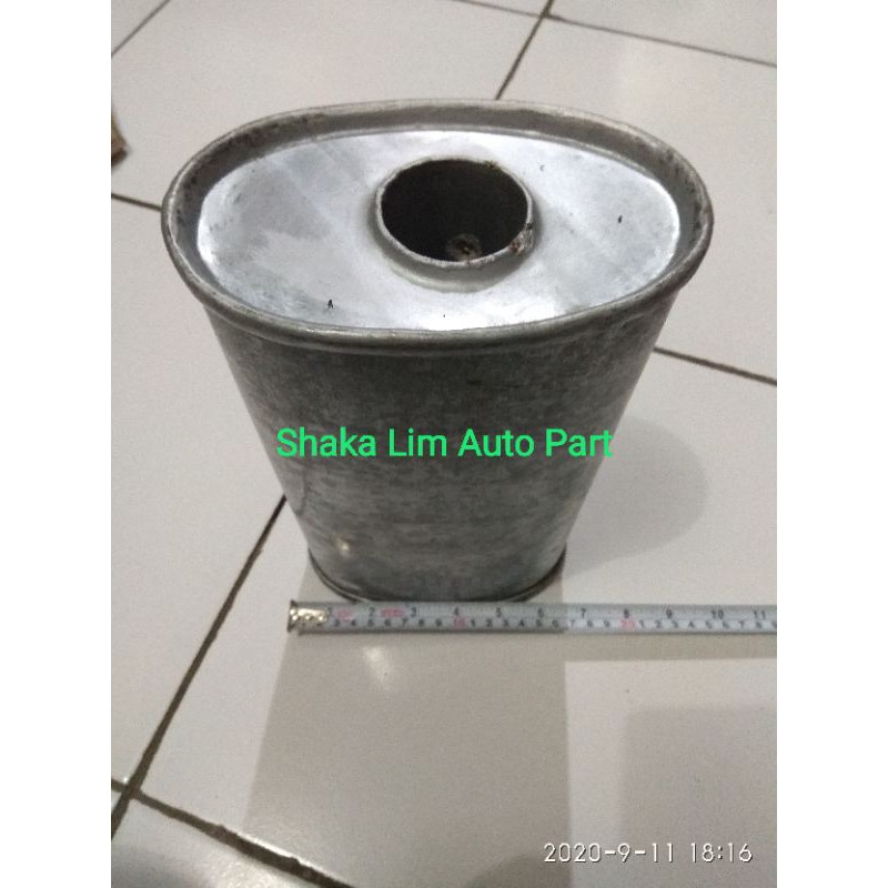 Tabung Resonator Knalpot Mobil Universal Oval