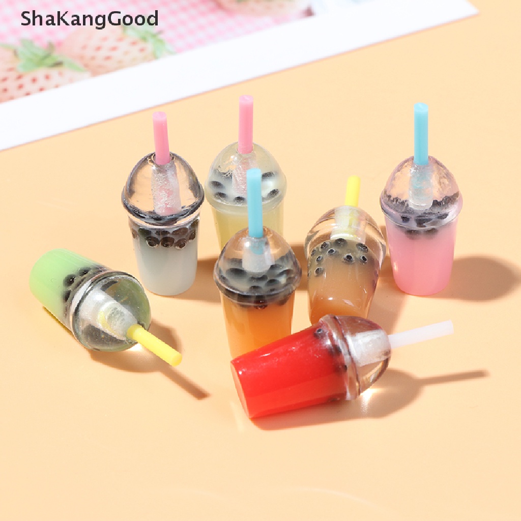 Skid 5Pcs / Set Mainan Miniatur Gelas Pearl Milk Tea Skala 1: 12 Untuk Dekorasi Rumah Boneka