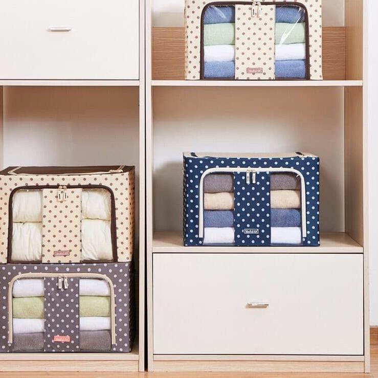 Hadir Terkeren Storage Box 66L Multifungsi Kotak Tempat Penyimpanan Pakaian Baju Celana Selimut Bed 