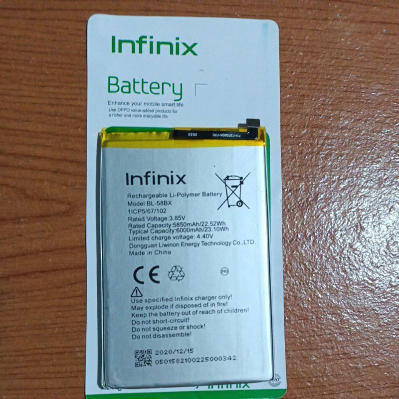 BATERAI BATTERY ORIGINAL INFINIX BL-58BX HOT 9 PLAY 6000MAH