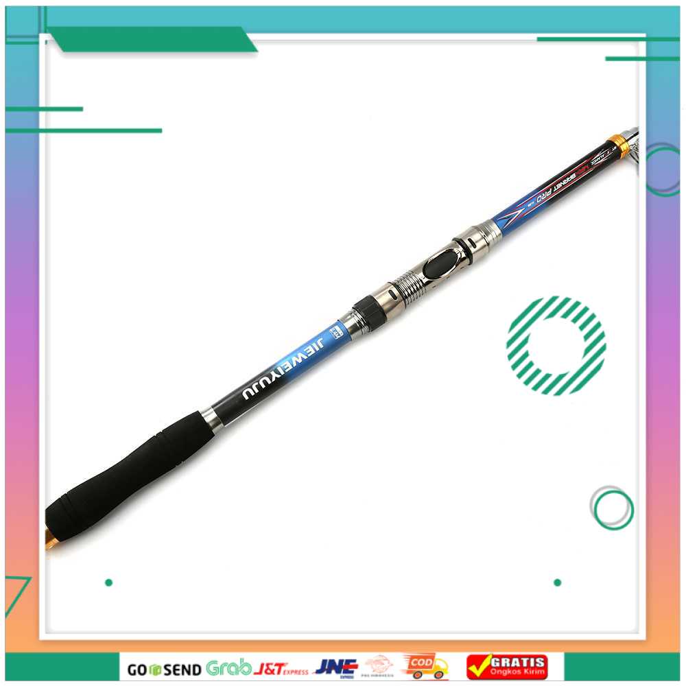 (BISA COD) FTIHSHPJIEWEIYUJU Joran Pancing Portable Telescopic Epoxy Resin