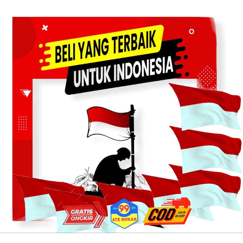 BENDERA Kain/ UMBUL UMBUL warna /Bendera MERAH PUTIH/Dirgahayu Kemerdekaan