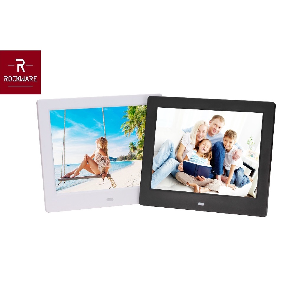 ROCKWARE RW-SJD803 - 8 inch Digital Photo Frame - Frame Foto Digital