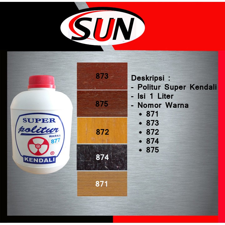 Cat Kayu Politur Plitur Super Kendali 1 liter Shopee Cat Kayu Politur Plitur Super Kendali 1 liter Shopee