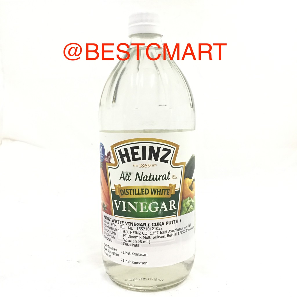 

HEINZ DISTILLED WHITE VINEGAR / CUKA PUTIH 896ML