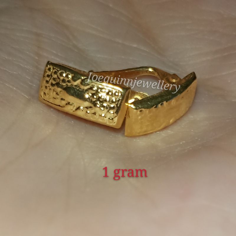anting jepit polos emas muda